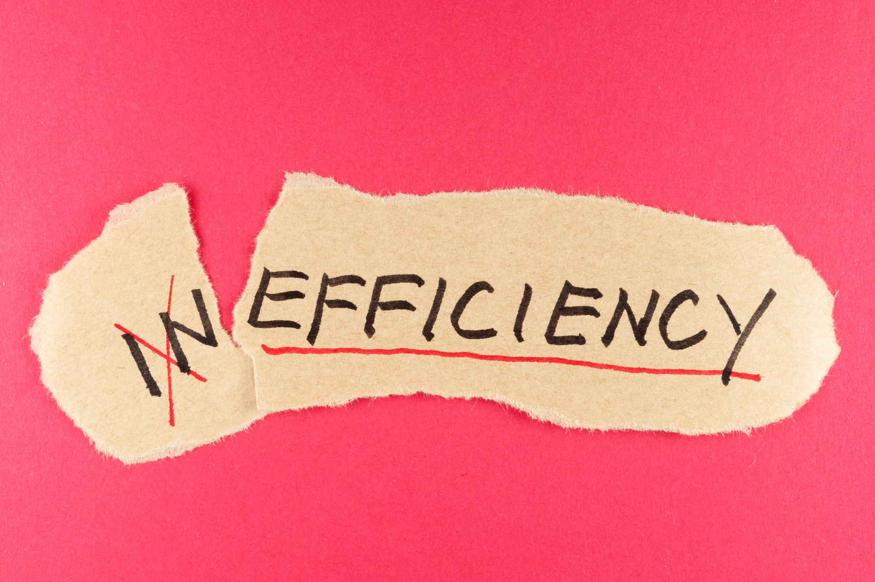 Inefficiency to efficiency